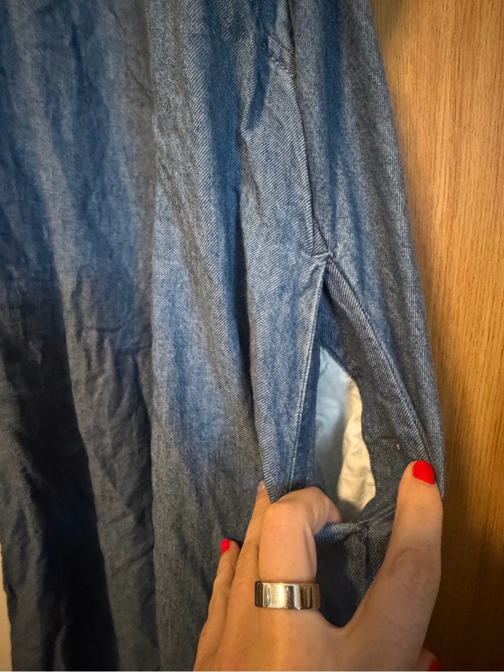 Pact medium wash denim midi dress - Picture 3 of 6